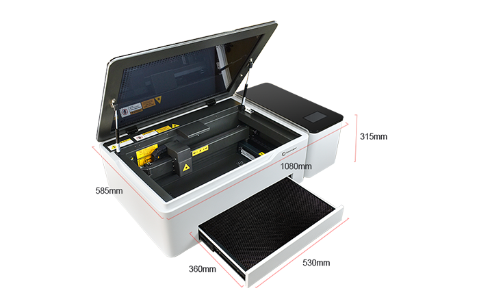 Especificação da máquina a laser Light 530