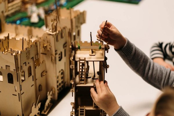 Cortador a laser de madeira 3D para escolas