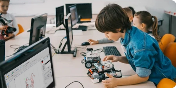 Cortador a laser de madeira 3D para escolas